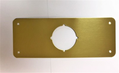 Don-Jo RP-13509-605 Remodeler Plate 3-1/2'' X 9'' Polished Brass