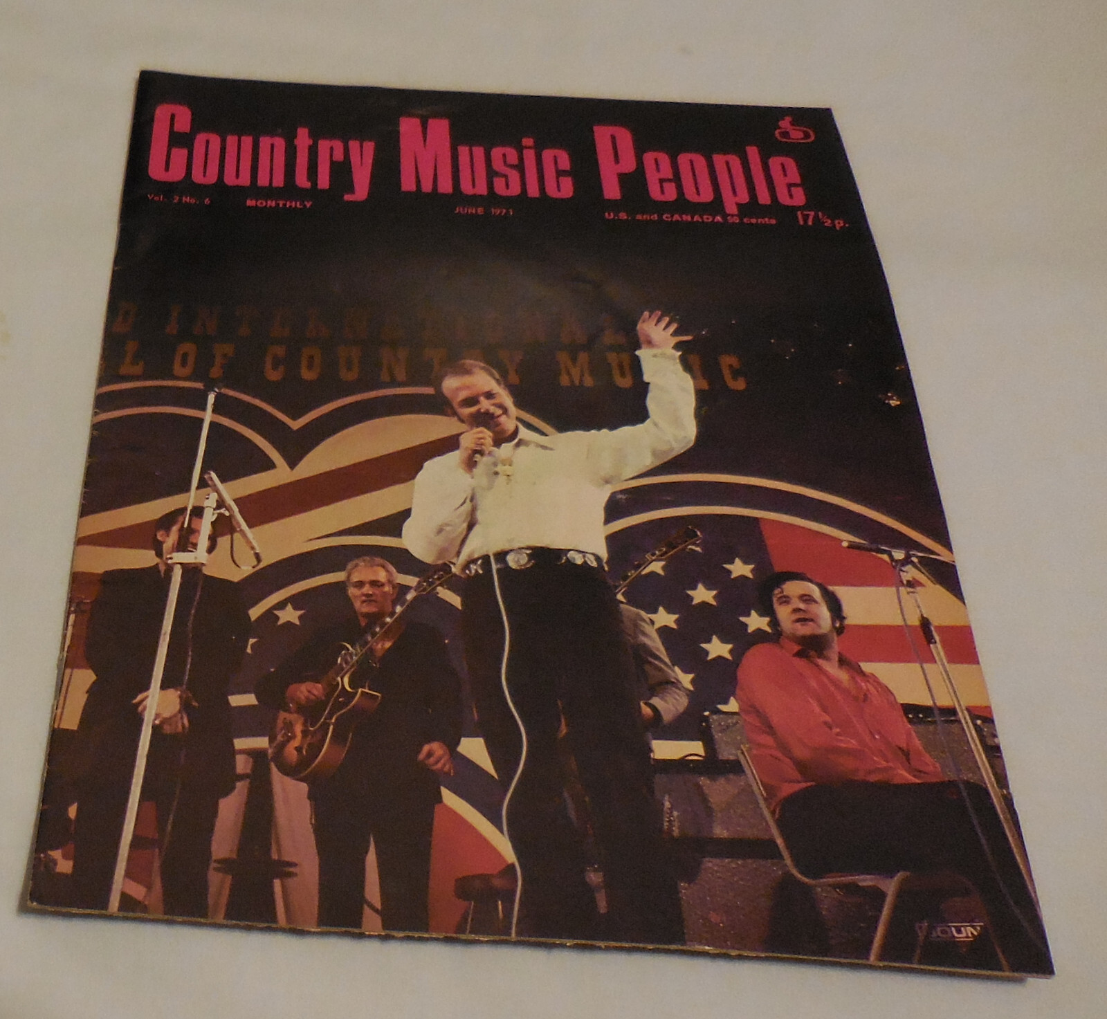 1971 June COUNTRY MUSIC PEOPLE Magazine Hank Williams Jr cover VTG Vol 2 no 6