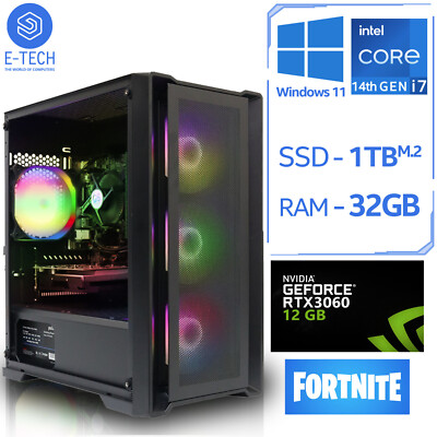 ULTRAFAST RTX 3060 12 GB   GAMING-PC Intel i7 14700F, 1 TB M.2, 32 GB DDR4, Win 11