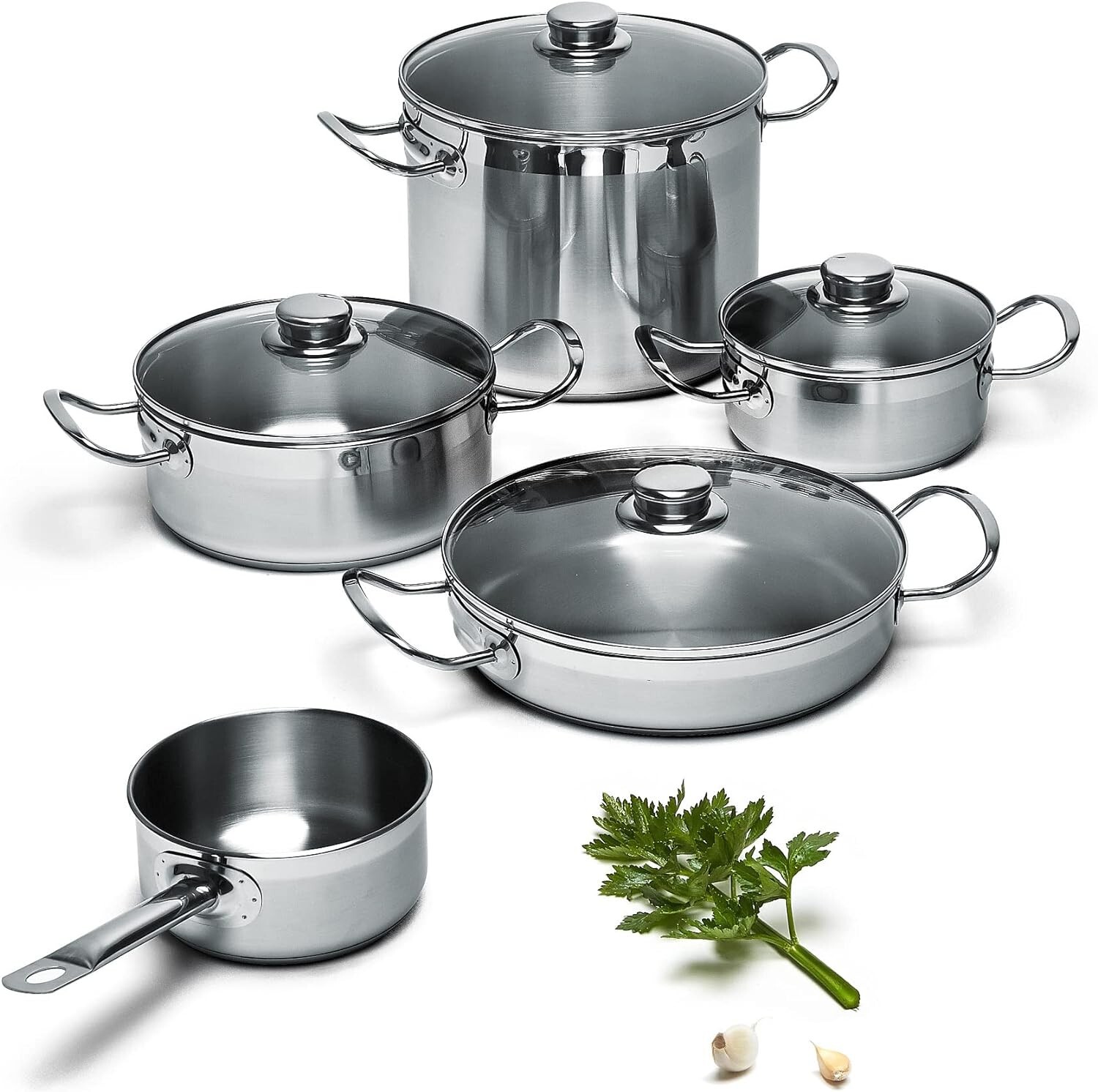 Batteria Pentole Garda Emporio Zani 9 Pezzi | Cucina come un Pro