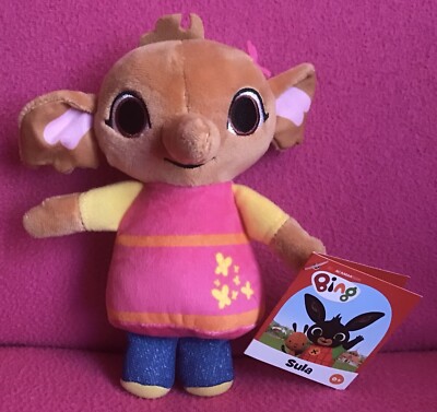 Bing Bunny Sula Elephant Soft Plush Toy Tag 2020 Golden Bear UK