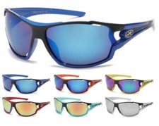 X-Loop Two-Tone Semi-Rimless Mirrored Wrap Sunglasses X2742  NEW  FREE Ship 