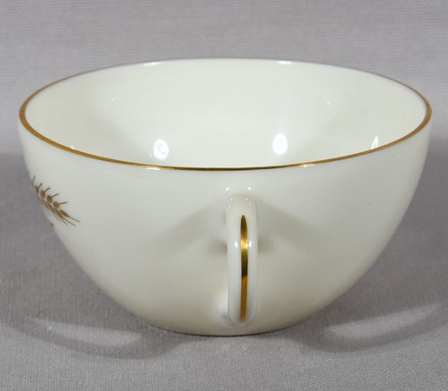 Lenox Grano #R-442 Tazza Avorio Alto 2" e Piattino 6" Bordo Oro - Foto 3 di 9