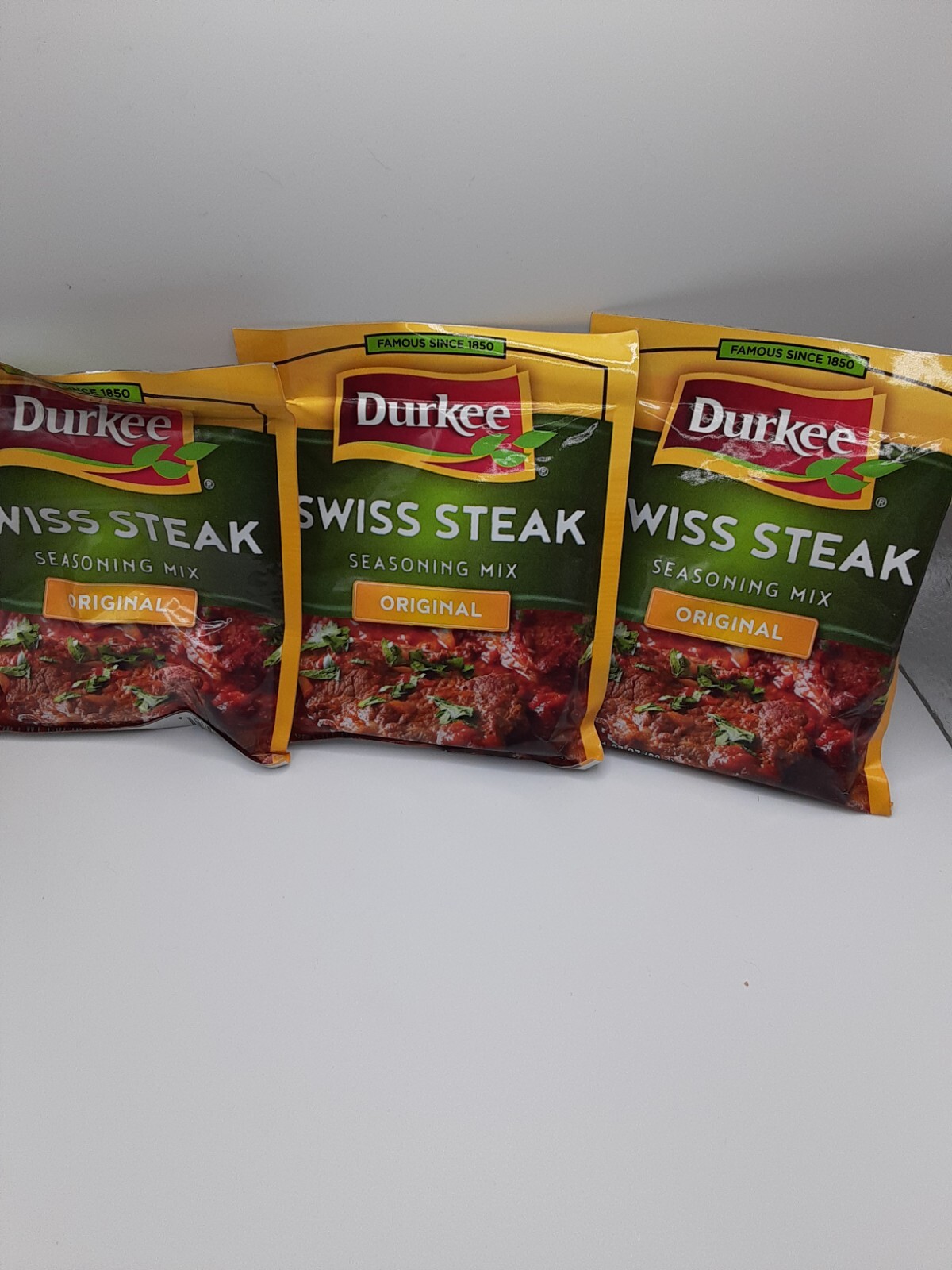 Durkee Original Swiss Steak Seasoning Mix (3 packages) EXP. 111324