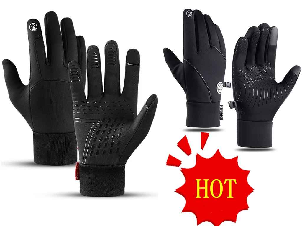 Ailsion Gloves, Hiking Gloves, Winter Running Gloves, Men Touchscreen  Fingers