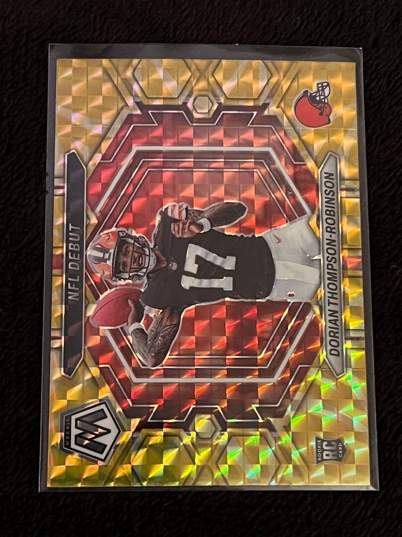 2023 MOSAIC REACTIVE YELLOW NFL DEBUT ROOKIE DORIAN THOMPSON-ROBINSON BROWNS