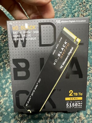 Western Digital 2TB M.2 2280 PCIe Gen4 16GT/s,  WD_BLACK SN770 SSD FREE SHIPPING