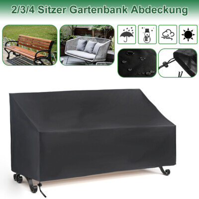 2/3/4 Sitzer Gartenbank Abdeckung Abdeckplane Outdoor Schutzhülle Wasserdicht DE