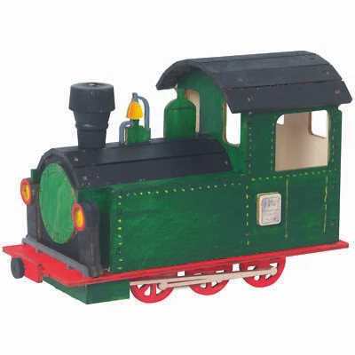 HOBAKU - DRECHSLEREI KUHNERT GMBH Bastelset Kuhnert Rauchfigur Lokomotive Lok Eisenbahn Zug zum Zusammenbauen Holz