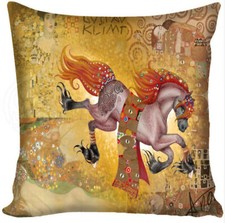 Kissenbezug Canvas-Stoff Jugendstil Kunst Gustav Klimt Das Pferd
