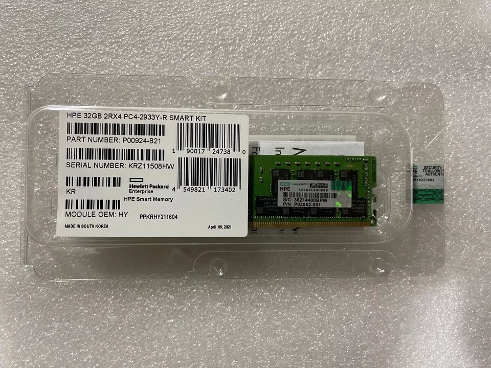 FOR P00924-B21 P06189-001 P03052-091 32GB 2RX4 DDR4 PC4-2933Y Server RAM Memory - Image 2 of 3