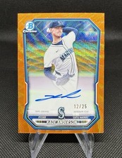 2026 Bowman Chrome Kade Anderson Prospect Auto Orange Wave /25 #CPA-KAN Mariners