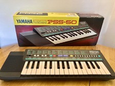 Vintage Yamaha PSS-50 PortaSound Keyboard Boxed Tested Working Retro Synth 1980s