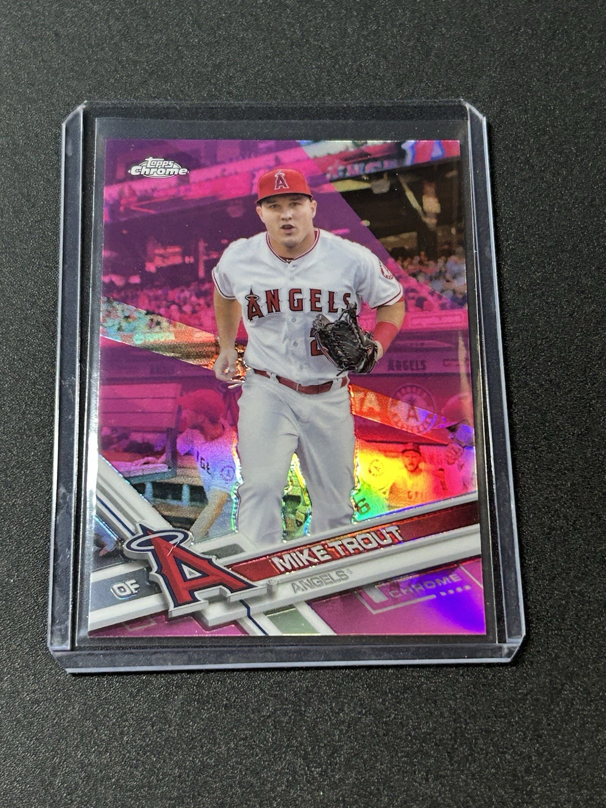 2017 Topps Chrome #200 Mike Trout Pink Refractor A2