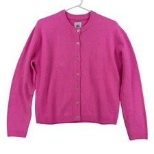 JOY LAB Cardigan Sweater Womens XS Pink Button Front Crewneck Long Sleeve NWT