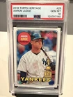 Topps 2018 Heritage Aaron Judge #25 PSA 10 Yankees All Star Rookie GEM MT