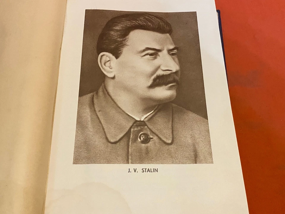 SELECTED WORKS 1959 J. STALIN VINTAGE ALBANIAN BOOK ENGLISH - Image 3 of 4