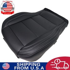 For 2015-2023 Ford Mustang Gt Driver Bottom Perf Leather Seat Cover Ebony Black For 2015-2023 Ford Mustang Gt Driver Bottom Perf Leather Seat Cover Ebony Black