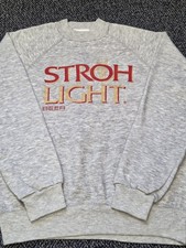 Vintage Strohs Beer Sweatshirt 80's Fits Small/Medium Stroh Light