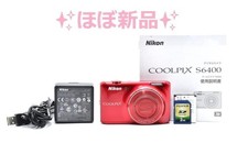 Nikon COOLPIX S6400 Red Compact Digital Camera Tested Working Seller Japan
