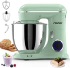 6.5QT 10-Speed Tilt-Head Electric Stand Mixer w/ Bowl, Whisk, Hook, Green