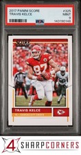 2017 PANINI SCORE #325 TRAVIS KELCE CHIEFS POP 1 PSA 9
