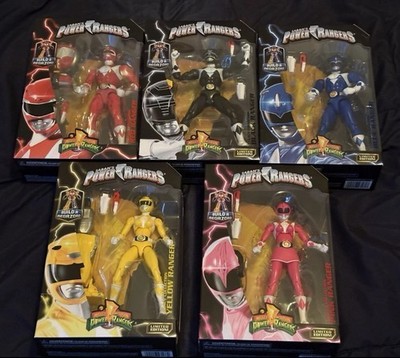 Bandai Mighty Morphin Power Rangers Legacy Collection Action Figure Lot Of 5