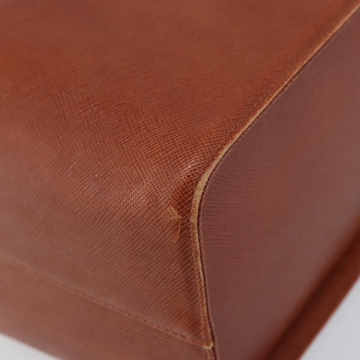 GIVENCHY Hand Bag Leather Brown Gold Auth 159082 — image 11