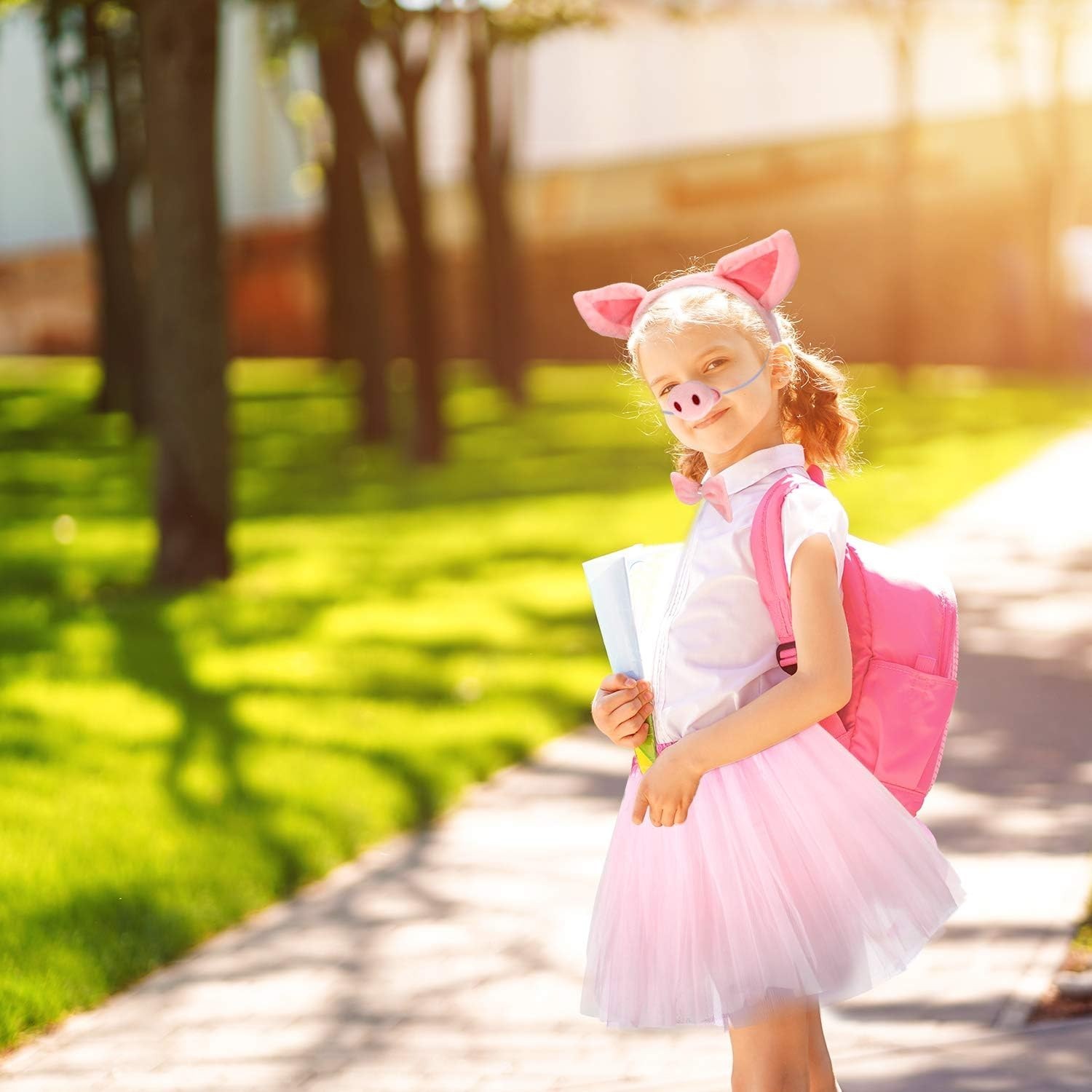 Pig Costume Set Pig Tutu Skirt Animal Fancy Costume Kit Accessories for Kids ...