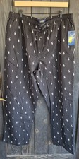 Polo Ralph Lauren Men XL X Large Black Cotton Logo Lounge Pajama PJ Pant