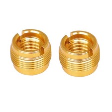 2Pcs 3/8 Female to 5/8 Male Screw Adapter for Microphone Stand Clip Mic Stand