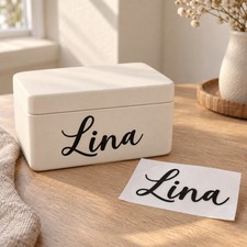 2 Wunschtext-Aufkleber, Breite10-20 cm &ndash; personalisierte Klebebuchstaben & Namen