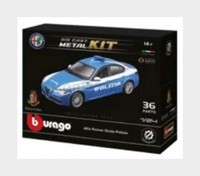 Burago 18-25129-KIT Alfa Romeo - Giulia Polizia 2016 - Hellblau Weiss - 1/24