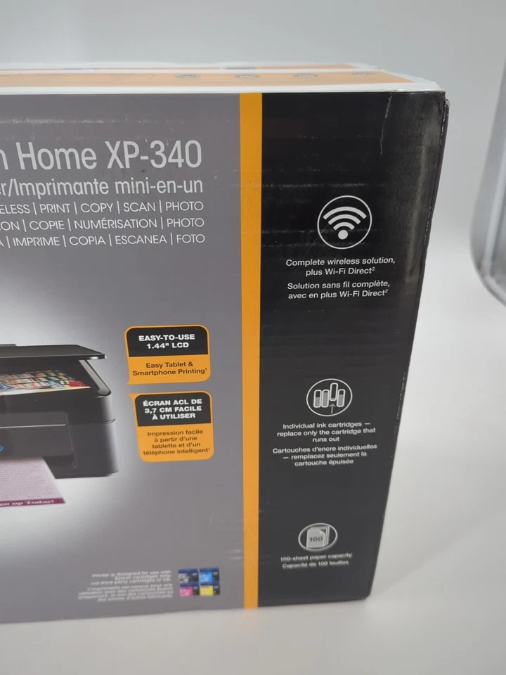 Epson Expression Home XP340 All-In-One Inkjet Printer - NEW in Box - Image 3 of 4
