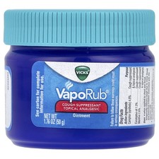 VapoRub , Cough Suppressant Topical Analgesic Ointment, 1.76 oz 50 g 