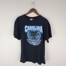 Vintage Carolina Panthers Shirt Mens XL Black NFL Football 2004 Conference