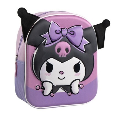 Kinderrucksack 3D Applications Hello Kitty Kuromi LILA | WEIBLICH SCHWEIN