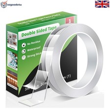 Removable Double Sided Tape for DIY Projects - Strong Nano Adhesive 3M x 2cm