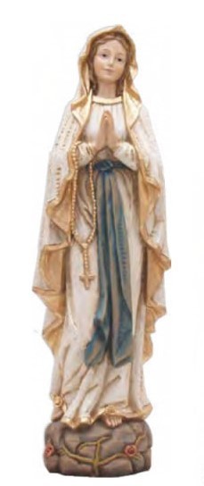 Madonna Lourdes Figur Mutter Gottes 20 cm Heiligenfigur Neu