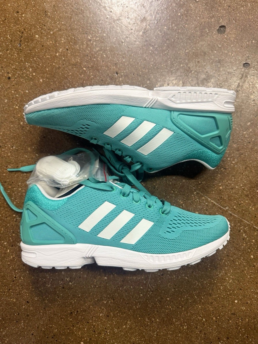 Adidas ZX Flux Men's Size 10 Teal White Torsion | eBay
