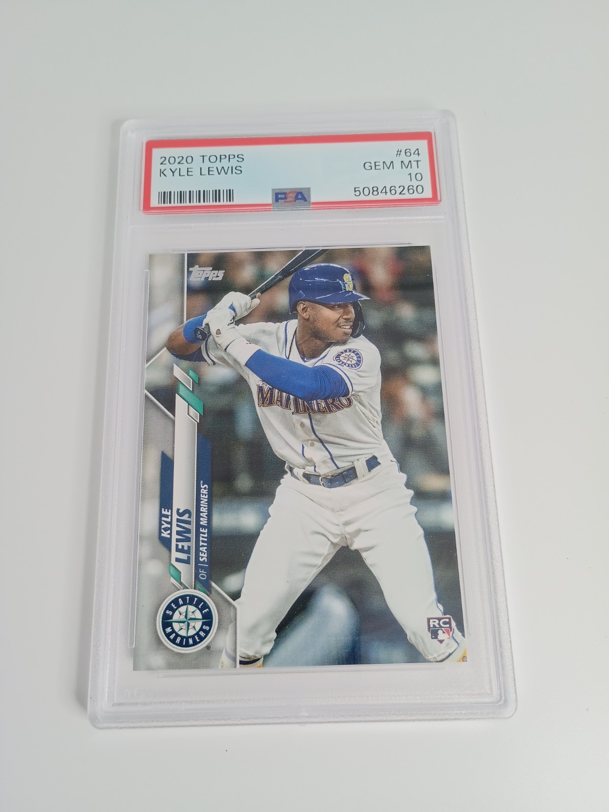 2020 Topps Kyle Lewis #64 PSA Graded Gem MT 10