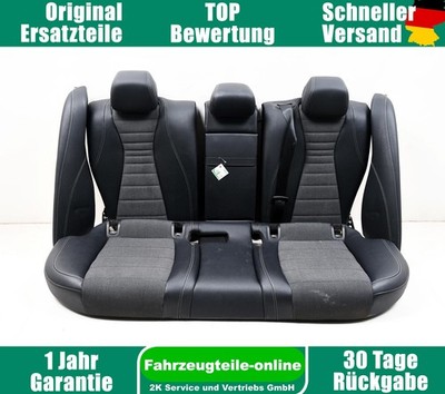 Mercedes E-Klasse W213 Rücksitzbank Rücksitz Hinten Stoff Schwarz / Anthrazit