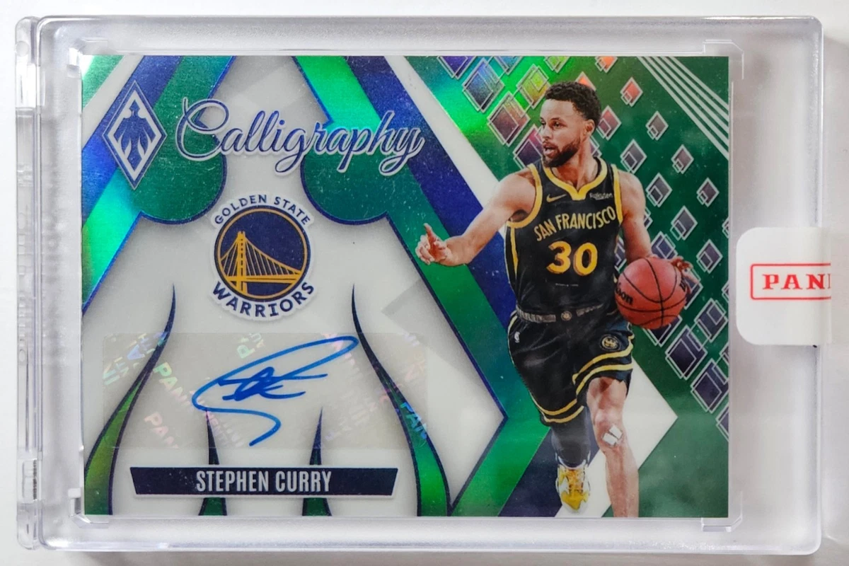 Panini Stephen Curry Basketball Autographed Sports Trading Cards 
