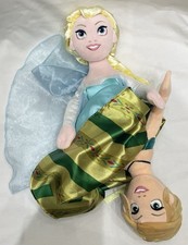 Disney Parks Frozen Anna and Elsa Topsy Turvy Reversible Flip 15" Plush Doll
