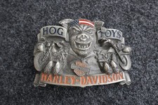 Harley-Davidson 1991 Hog Toys Baron USA Collectible Belt Buckle