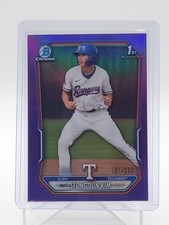 SEONG-JUN KIM 2026 BOWMAN CHROME 1ST PURPLE REFRACTOR /250 RANGERS Q4874