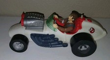 Vintage 1989 Kenner The Real Ghostbusters ECTO 500 Race Car W/ Peter Venkman