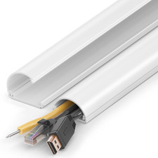 Cord Hider 34In, Cable for 2-4 Cords, XL - 34In 2X L17In , White