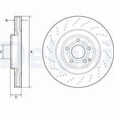 Bremsscheiben Vorne Ø344Mm Gelocht/ Belüftet für Mercedes CLS C218 14-17 Bremsscheiben Vorne Ø344Mm Gelocht/ Belüftet für Mercedes CLS C218 14-17