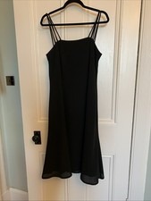 Marion Donaldson Crepe Black Dress Size 12 Vintage Beautiful Cond. Worn Once
